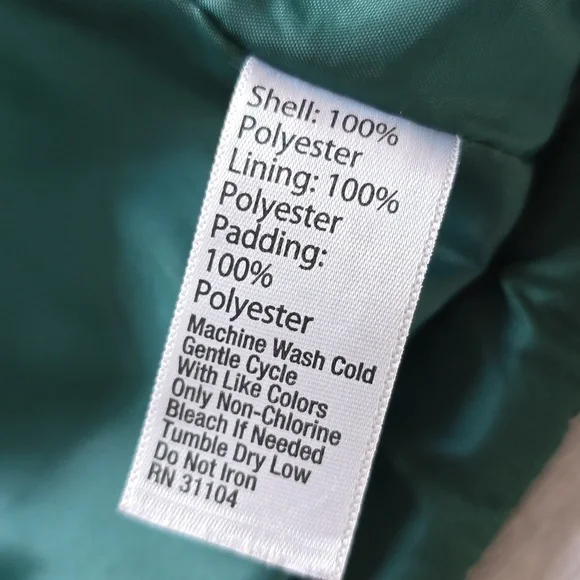 Crown & Ivory Quilted Vest | Forest Green | Diamond Stitch | Boys Size M - Picture 8 of 11